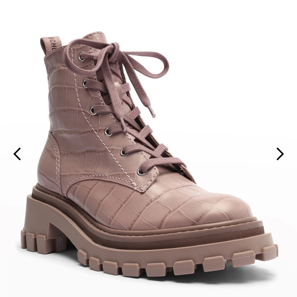 Schulz Combat Boots (Sweet Lilac color)